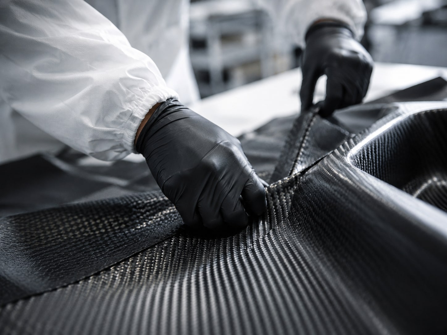 Hand-crafted carbon processing – prepreg fabric in the workshop